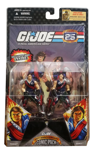 Gi Joe 25th Anniversary  comic 2-packs: Tomax & Xamot