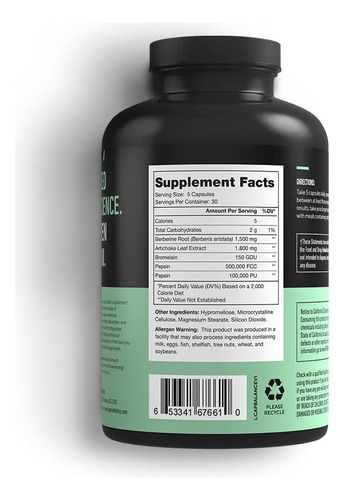 Legion Balance Apoyo Intestinal 30 Servs 150 Caps Sabor Sin Sabor