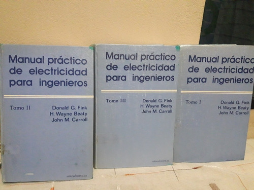 Libro Manual Practico De Electricidad  Ing. 3 Tomos Fink