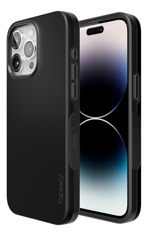 Funda Para iPhone 15 Pro Max Negro On Negro Plastico