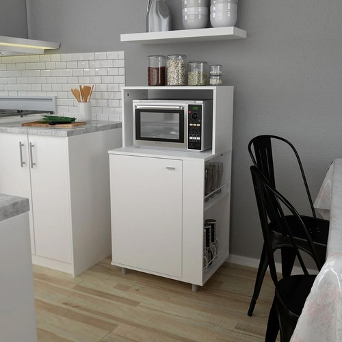 Imagen 2 de 6 de Mueble Microondas Vajillero Organizador Centro Estant - Mm