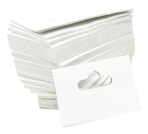 1000 Solapas Branca Para Saquinhos Transparentes 6 X 4 Cm