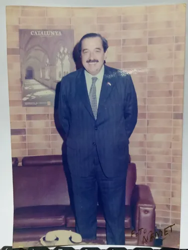 Foto Original De Raúl Alfonsín Ex Presidente Rep. Argentina (Usado)