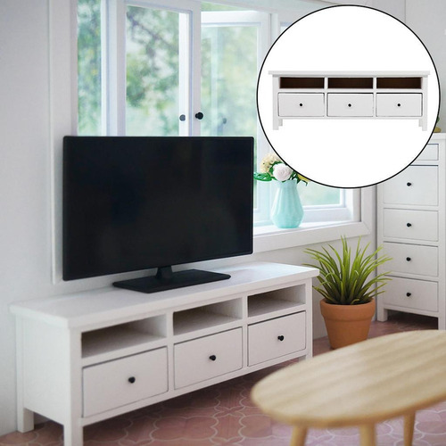 De Madera Gabinete De Tv En Miniatura Juguete Para Blanco