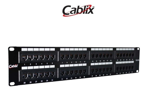 Patch Panel Utp Cat5e, 48 Puertos Cablix Mpe-11k