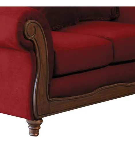 Sofa Rimini 2 Cuerpos Tela Velvet - Latam Home