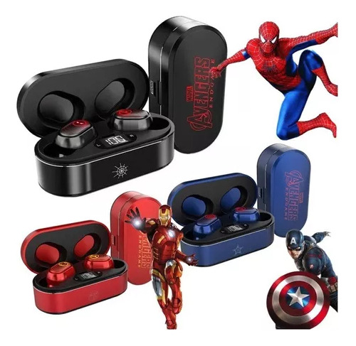 Audífonos Bluetooth Marvel Tws Spider-man Con Micrófono Inco