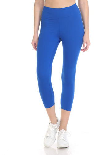 Hlyc21sz-royal-1x Leggings Capri De Yoga Sólidos Active Flex