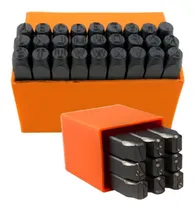 Comprar Kit Jogo Marcador Punção 36pcs Alfanumerico 4mm Letra Numero