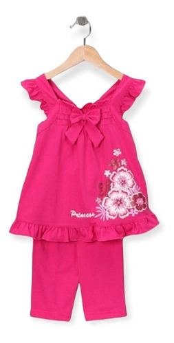 Conjunto G & J Niña Polera Y Pantalón Fucsia Talla 8 A 12