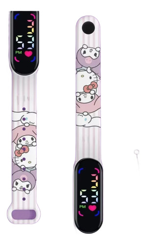 Reloj Diseño Kuromi Sanrio Hello Kitty Digital