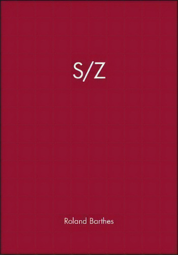 S/z, De Roland Barthes. Editorial John Wiley And Sons Ltd, Tapa Blanda En Francés
