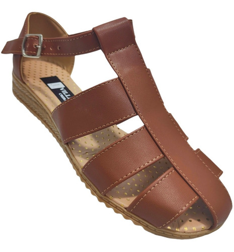 Imagen 3 de 9 de Huarache Tacón Tiras Cómodo Suave Amplio Para Empeine Altos