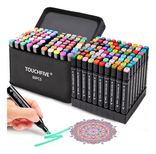 Set De Marcadores De Dibujo Touchfive, 80 Colores
