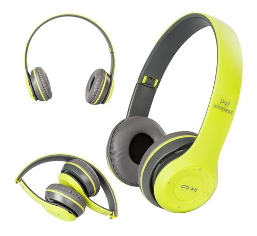 Imagen 8 de 8 de Combo Parlante Bluetooth + Auriculares P47 Verde Bluetooth