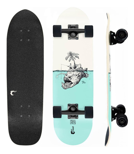 Mini Cruiser Longboard Skateboard Completo Totalmente M...