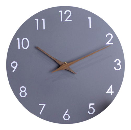 Reloj De Pared Decoración Artística De Pared Reloj De Gris