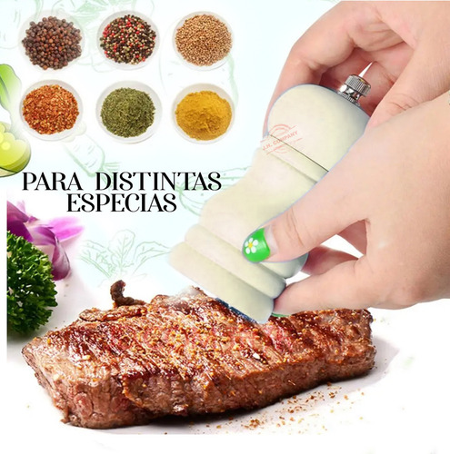 Pimentero Molino Sal De Grano Especias Pimienta Cocina 9443 Color Azul