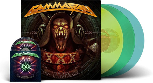 Gamma Ray 30 Years Live Anniversary 3 Lp Green Vinyl Blu-ray