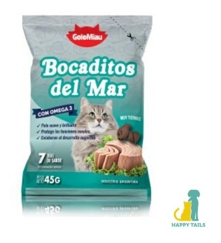 Bocaditos Golomiau Del Mar X 45 Grs - Happy Tails