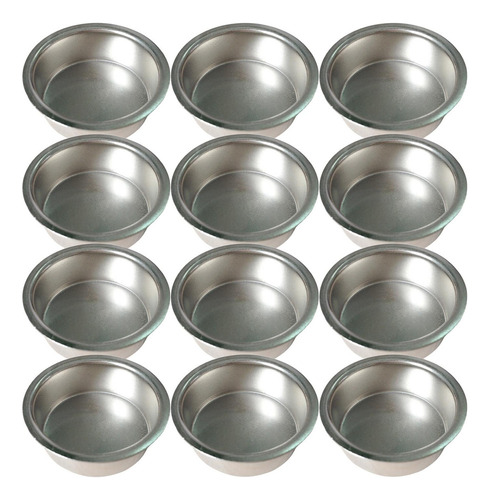 12x Vasos Para Velas De Té, Latas Vacías Para Velas De