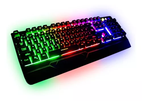 Kit De Teclado Y Mouse Gamer Profesional Malubero Color Negro