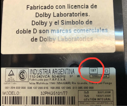 Placa Main Philips 32phg5101 ( Código Display 197 ) (Usado)