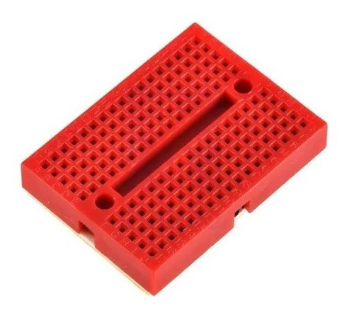 Mini Protoboard Vermelha 170 Pontos