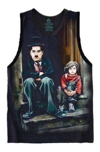 Camiseta Regata S-562 Charles Chaplin Plus Size