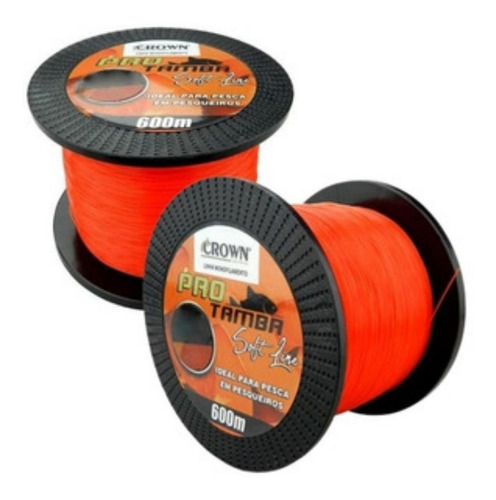 Linha de pesca Crown Pro Tamba Pink laranja