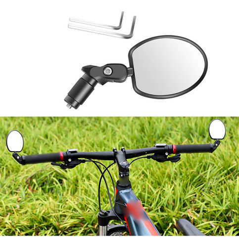 2 Espejo Retrovisor De Bicicleta Espejo De Manillar De