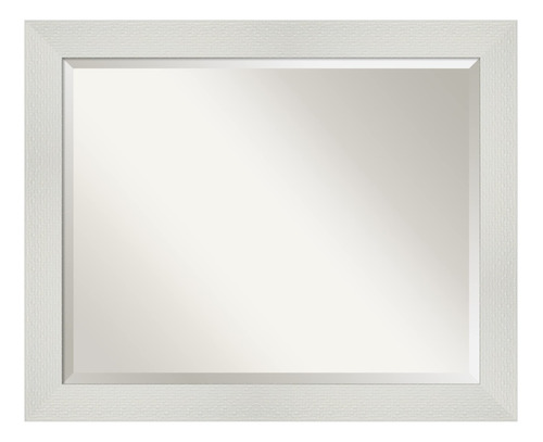 Mirror De Pared Enmarcado De Arte Amanti, 26.4 X 32.4, Blanc