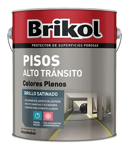 Brikol Piso Alto Transito C/microperlas Antideslizante 4 Lts