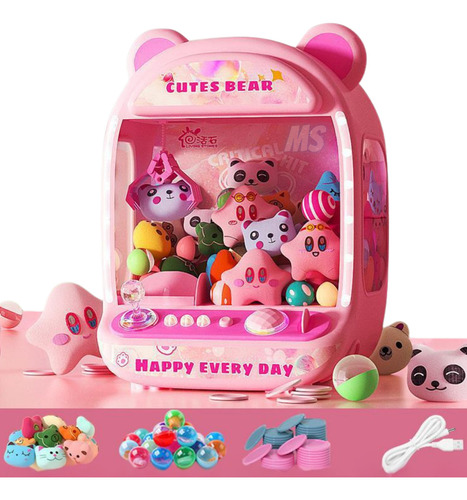 Mini Máquina De Pegar Bichinho Infantil Brinquedo Interativo Com Luzes E Sons, Funcionamento A Pilha, Diversão Garantida Para Crianças Fliperama Portátil De Garra Para Ursinhos E Doces