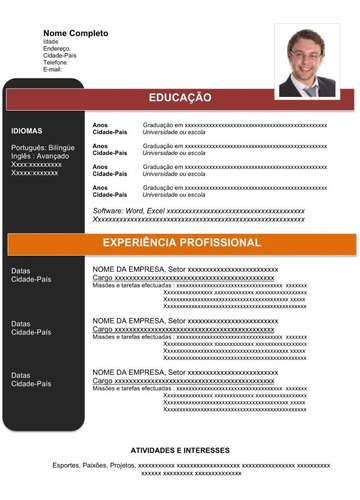 Currículo Pronto Para Editar Inovador 100% Editável Em Word