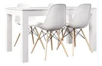 Comprar Combo Eco Mesa Comedor Extensible 160 A 200+6 Sillas Eames P