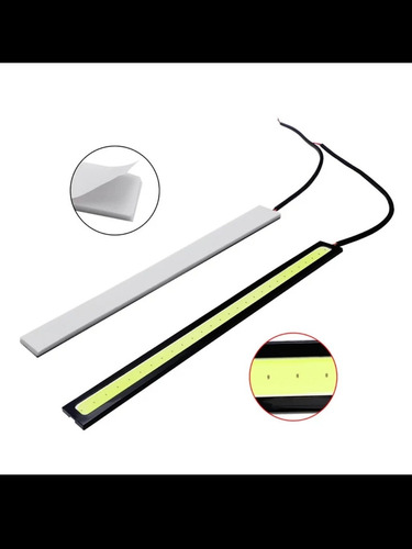 8 Luce Cob Diurna 1x17cm Para El Coche Tira Led Impremiable