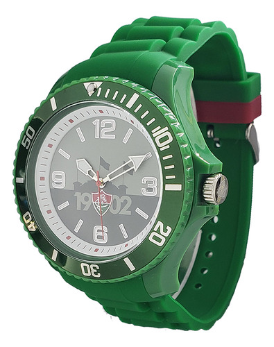 Relógio Fluminense Masculino Verde Flu-011-4 Fundo Branco