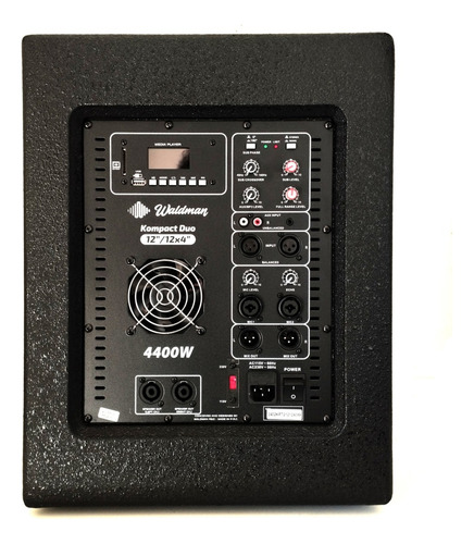 Kit Caixa Amplificada Waldman Kpt2-12124 Sub 12 Pol 2 Torres