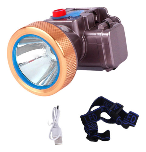 Linterna Frontal Recargable Por Usb Para Diámetro 5 Cm