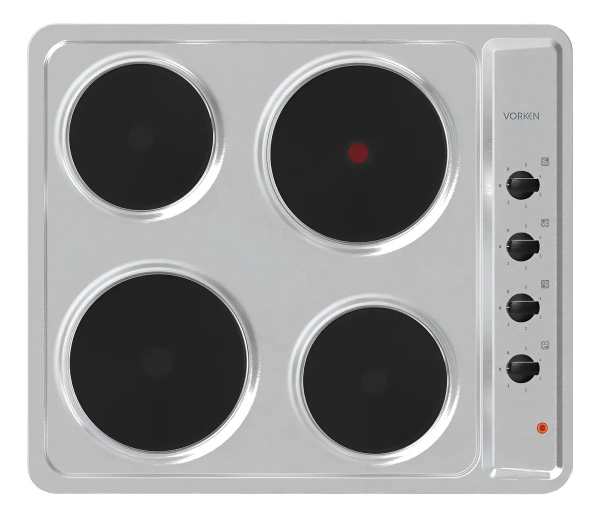 Encimera Eléctrica Vorken Inox 4q Gris