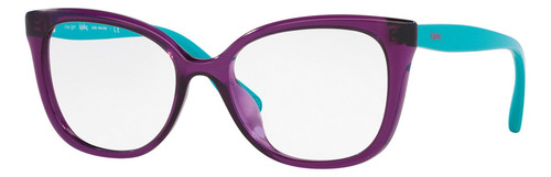 Armação Óculos De Grau Infantil Kipling Kp3163 L288 50 Cor Roxo Translúcido/turquesa
