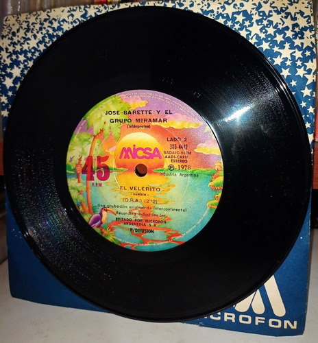 Jose Barette Y El Grupo Miramar / Lo Saben Todos Simple Lp (Usado)