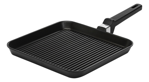 Bifera Antiadherente Aluminio Fundido 24cm Color Negro