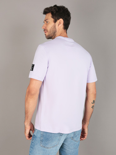 Polera Badge Regular Lila Calvin Klein