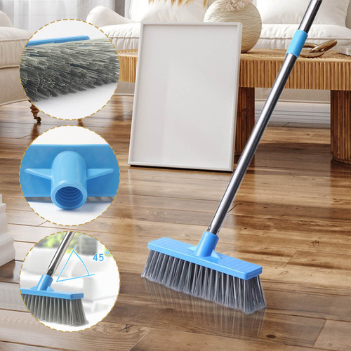 Cepillo De Piso Con Poste De Acero Inoxidable Para Azulejos
