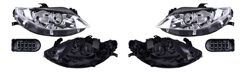 (par) Faros Elec Doble As F/cromado Seat Ibiza 2011 Depo