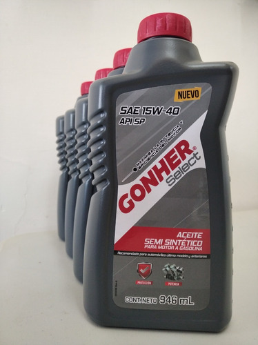 Aceite Gonher Sae 15w40 Semi Sintetico Api Sp - Combo