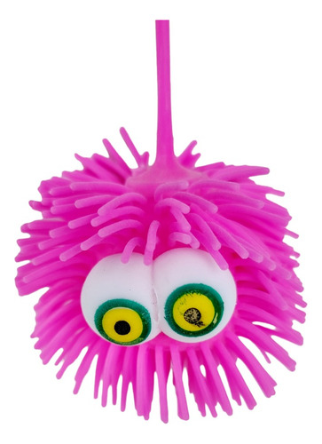 Yoyo De Goma Monstruito Luminoso Luces Con Flecos X6 Uni