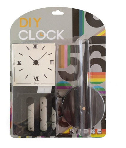 Reloj Adherible A La Pared Diámetro Ajustable Mod05